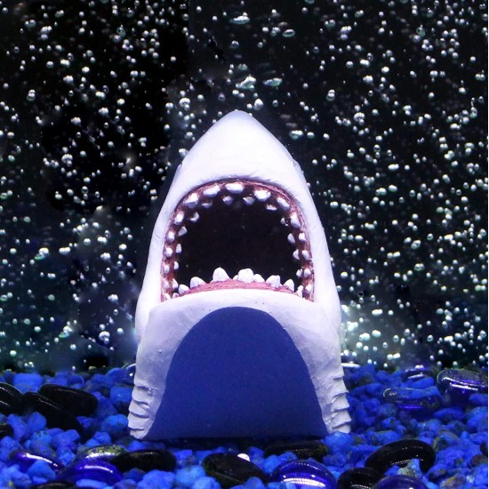Penn-Plax Jaws Officially Licensed 2 Piece Aquarium Ornament Set - Includes Boat Attack and Shark Swimming - Small Penn-Plax Jaws Officially Licensed 2 Piece Aquarium Ornament Set - Includes Boat Attack and Shark Swimming - Small