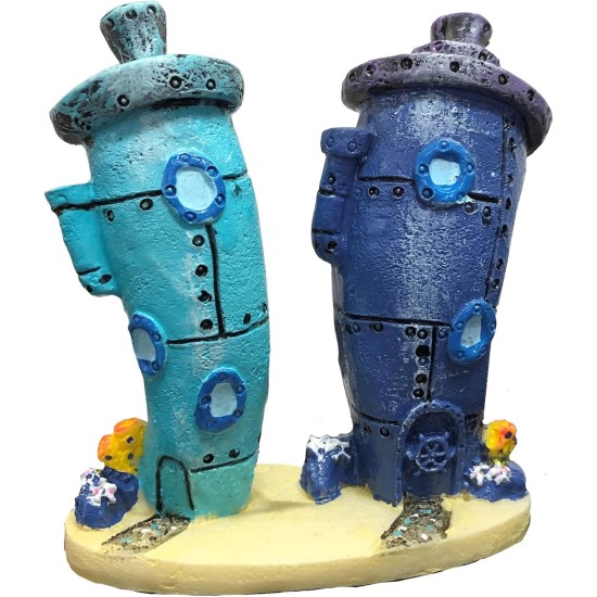 Penn Plax SBR61 Bikini Bottom House Ornament Penn Plax SBR61 Bikini Bottom House Ornament