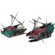 Penn-Plax Shipwreck Aquarium Decoration Ornament with Moving Masts, Lifeboat, and Bubble Action Penn-Plax Shipwreck Aquarium Decoration Ornament with Moving Masts, Lifeboat, and Bubble Action