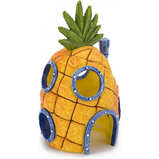 Penn-Plax Spongebob Squarepants Officially Licensed Aquarium Ornament - Spongebob's Pineapple House - Large Penn-Plax Spongebob Squarepants Officially Licensed Aquarium Ornament - Spongebob's Pineapple House - Large