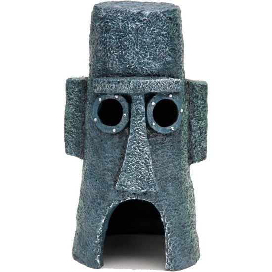 Penn-Plax Spongebob Squarepants Officially Licensed Aquarium Ornament - Squidwards Easter Island Home - Large Penn-Plax Spongebob Squarepants Officially Licensed Aquarium Ornament - Squidwards Easter Island Home - Large