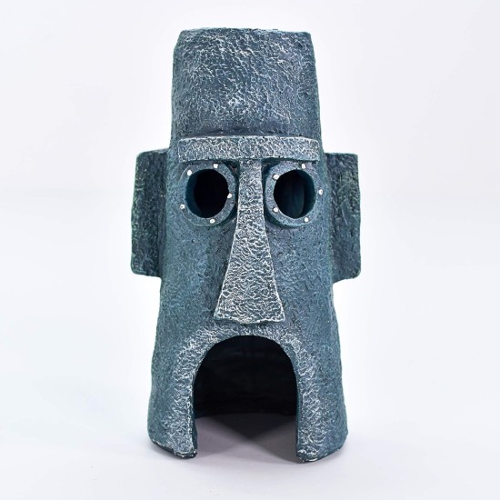 Penn-Plax Spongebob Squarepants Officially Licensed Aquarium Ornament - Squidwards Easter Island Home - Large Penn-Plax Spongebob Squarepants Officially Licensed Aquarium Ornament - Squidwards Easter Island Home - Large