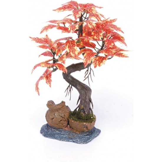 Pennplax Red Bonsai Tree Aquarium Decor, 8-Inch Pennplax Red Bonsai Tree Aquarium Decor, 8-Inch