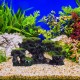 Relaxdays Aquarium Decoration Stone, Natural Look, Decorative, Hiding Place, Rock Cave, Aquarium Accessories, H x W 8.5 x 17 cm, Black/Green Relaxdays Aquarium Decoration Stone, Natural Look, Decorative, Hiding Place, Rock Cave, Aquarium Accessories, H x W 8.5 x 17 cm, Black/Green
