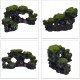 Relaxdays Aquarium Decoration Stone, Natural Look, Decorative, Hiding Place, Rock Cave, Aquarium Accessories, H x W 8.5 x 17 cm, Black/Green Relaxdays Aquarium Decoration Stone, Natural Look, Decorative, Hiding Place, Rock Cave, Aquarium Accessories, H x W 8.5 x 17 cm, Black/Green