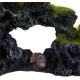 Relaxdays Aquarium Decoration Stone, Natural Look, Decorative, Hiding Place, Rock Cave, Aquarium Accessories, H x W 8.5 x 17 cm, Black/Green Relaxdays Aquarium Decoration Stone, Natural Look, Decorative, Hiding Place, Rock Cave, Aquarium Accessories, H x W 8.5 x 17 cm, Black/Green