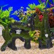 Relaxdays Aquarium Decorative Rocks, Natural Look, Japanese Decoration, Hiding Place, Aquarium Accessories, 17 x 23.5 cm, Black/Green Relaxdays Aquarium Decorative Rocks, Natural Look, Japanese Decoration, Hiding Place, Aquarium Accessories, 17 x 23.5 cm, Black/Green