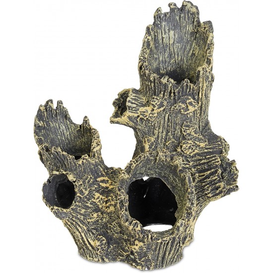 Relaxdays Decorative Tree Trunk Hiding Place for Fish & Shrimp 16.5 x 15 x 12 cm Aquarium Cave Grey/Green Relaxdays Decorative Tree Trunk Hiding Place for Fish & Shrimp 16.5 x 15 x 12 cm Aquarium Cave Grey/Green
