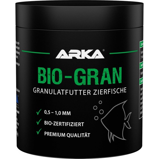 ARKA Bio-Gran - 250ml / 115g - Organic Certified Fish Food for Any Freshwater Aquarium, Promotes the Growth and Colour of Fish in Any Freshwater Aquarium. ARKA Bio-Gran - 250ml / 115g - Organic Certified Fish Food for Any Freshwater Aquarium, Promotes the Growth and Colour of Fish in Any Freshwater Aquarium.