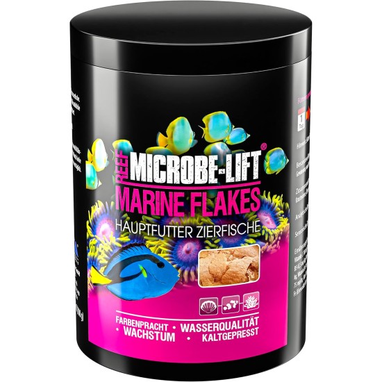 ARKA Marine Flakes - 1000ml / 100g - Flake Food for Saltwater Fish, Promotes Colour Splendor and Growth, Cold Pressed, Supports Fish Health ARKA Marine Flakes - 1000ml / 100g - Flake Food for Saltwater Fish, Promotes Colour Splendor and Growth, Cold Pressed, Supports Fish Health