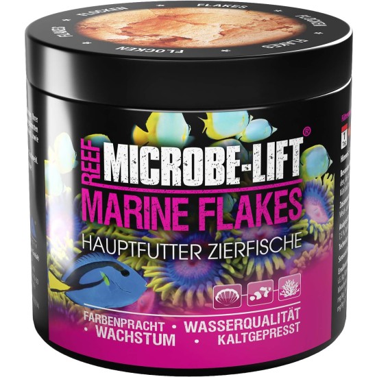 ARKA Marine Flakes - 250ml / 30g - Flake Food for Saltwater Fish, Promotes Colour Splendor and Growth, Cold Pressed, Supports Fish Health ARKA Marine Flakes - 250ml / 30g - Flake Food for Saltwater Fish, Promotes Colour Splendor and Growth, Cold Pressed, Supports Fish Health