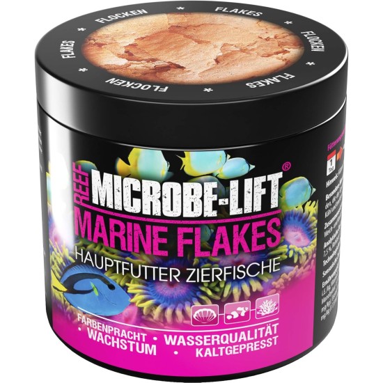 ARKA Marine Flakes - 250ml / 30g - Flake Food for Saltwater Fish, Promotes Colour Splendor and Growth, Cold Pressed, Supports Fish Health ARKA Marine Flakes - 250ml / 30g - Flake Food for Saltwater Fish, Promotes Colour Splendor and Growth, Cold Pressed, Supports Fish Health