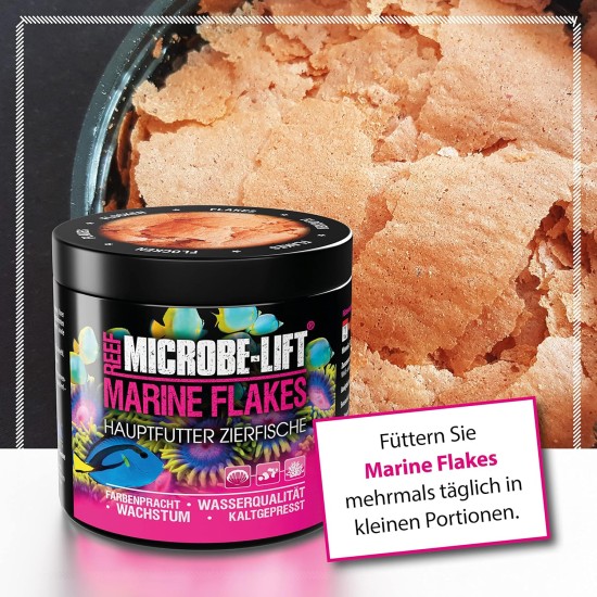 ARKA Marine Flakes - 250ml / 30g - Flake Food for Saltwater Fish, Promotes Colour Splendor and Growth, Cold Pressed, Supports Fish Health ARKA Marine Flakes - 250ml / 30g - Flake Food for Saltwater Fish, Promotes Colour Splendor and Growth, Cold Pressed, Supports Fish Health