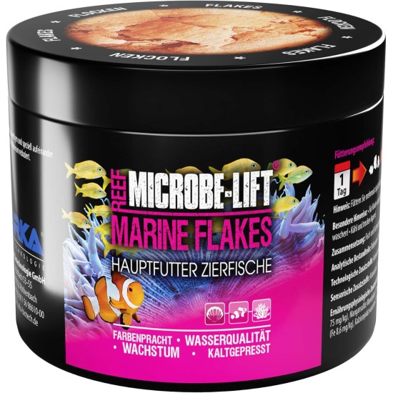 ARKA Marine Flakes 500ml / 50g Flake Food for Saltwater Fish Promotes Colour Splendor and Growth, Cold Pressed, Supports Fish Health ARKA Marine Flakes 500ml / 50g Flake Food for Saltwater Fish Promotes Colour Splendor and Growth, Cold Pressed, Supports Fish Health