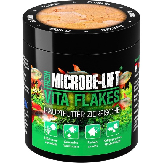 ARKA Vita Flakes - 250 ml / 30 g - High Quality Flake Food as a Sole Food, Promotes Health and Vitality of Fish in Freshwater Aquariums ARKA Vita Flakes - 250 ml / 30 g - High Quality Flake Food as a Sole Food, Promotes Health and Vitality of Fish in Freshwater Aquariums