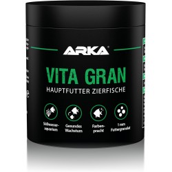 ARKA Vita Gran - 250 ml / 120 g - Nutrient Rich Granulate Food for Vibrant Colours and Healthy Growth in Freshwater Aquariums - Cold Pressed