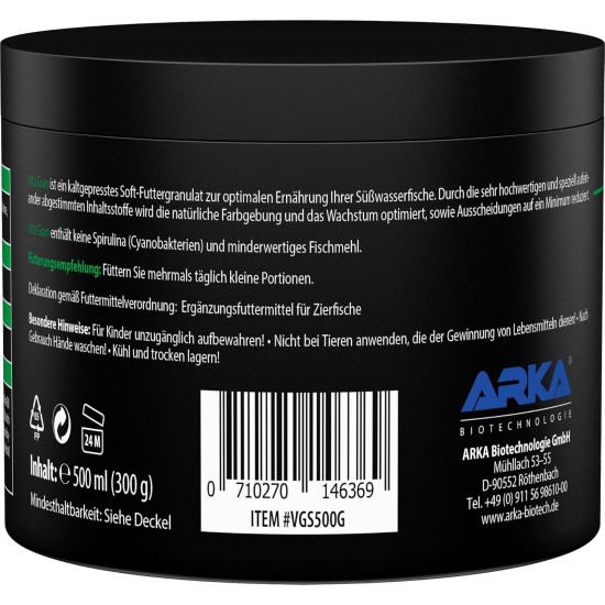 ARKA Vita Gran - 250 ml / 120 g - Nutrient Rich Granulate Food for Vibrant Colours and Healthy Growth in Freshwater Aquariums - Cold Pressed ARKA Vita Gran - 250 ml / 120 g - Nutrient Rich Granulate Food for Vibrant Colours and Healthy Growth in Freshwater Aquariums - Cold Pressed