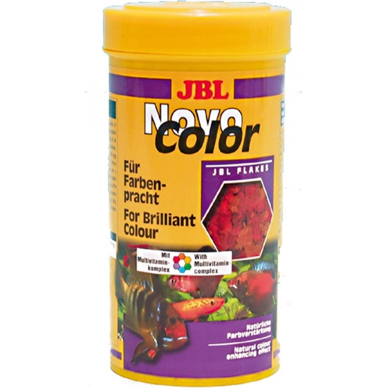 JBL PRONOVO COLOR FLAKES Paint Food Flakes for All Aquarium Fish from 8-20 cm, Fish Food Flakes, Size M, 100 ml JBL PRONOVO COLOR FLAKES Paint Food Flakes for All Aquarium Fish from 8-20 cm, Fish Food Flakes, Size M, 100 ml