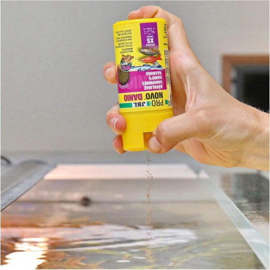 JBL PRONOVO DANIO GRANO, Complete Food for Barbels and Barbells of 3-5 cm, Fish Food Granules, Size XS, 20 ml JBL PRONOVO DANIO GRANO, Complete Food for Barbels and Barbells of 3-5 cm, Fish Food Granules, Size XS, 20 ml