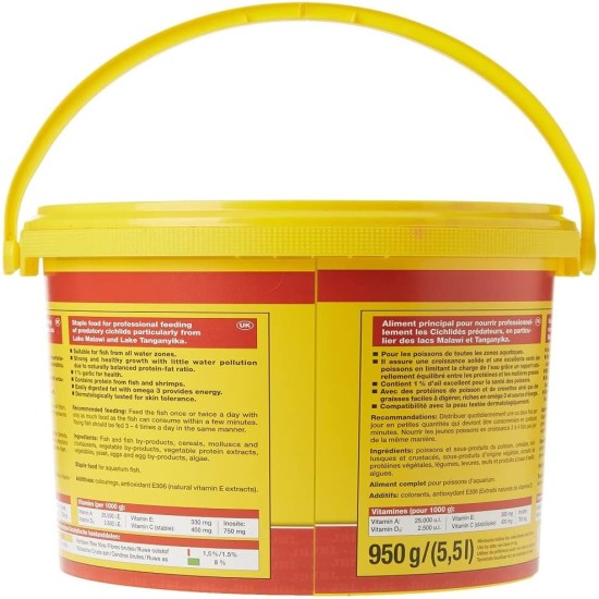 JBL PRONOVO TANGANYIKA FLAKES, Main Food for All Cichlids from 8-20 cm, Fish Food Flakes, Size M, 250 ml JBL PRONOVO TANGANYIKA FLAKES, Main Food for All Cichlids from 8-20 cm, Fish Food Flakes, Size M, 250 ml