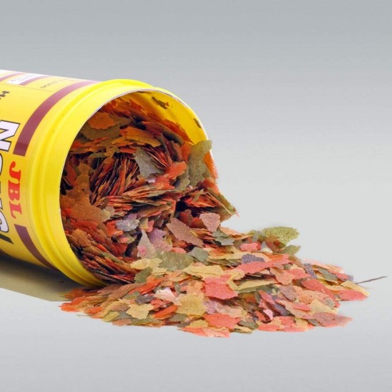JBL Pronovo Bel Flakes Main Food for All Aquarium Fish from 3-10 cm, Fish Food Flakes, Size S, 100 ml JBL Pronovo Bel Flakes Main Food for All Aquarium Fish from 3-10 cm, Fish Food Flakes, Size S, 100 ml