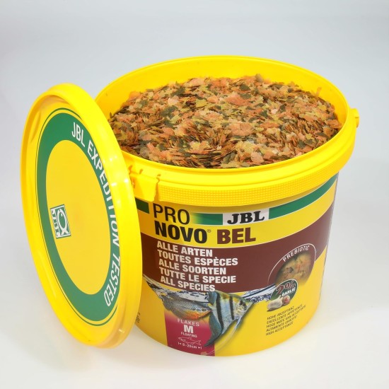 JBL Pronovo Bel Flakes Main Food for All Aquarium Fish from 3-10 cm, Fish Food Flakes, Size S, 100 ml JBL Pronovo Bel Flakes Main Food for All Aquarium Fish from 3-10 cm, Fish Food Flakes, Size S, 100 ml