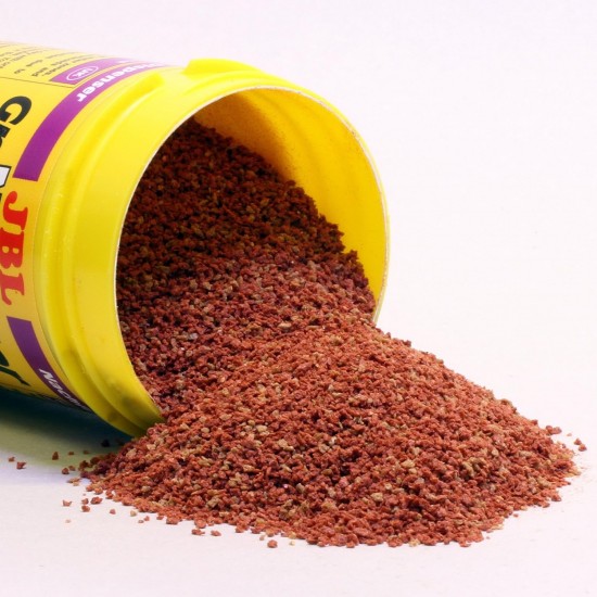 JBL Pronovo Colour Grano Click Colour Food Granules for All Aquarium Fish from 3-10 cm, Click Dispenser, Fish Food Granules, Size S, 100 ml JBL Pronovo Colour Grano Click Colour Food Granules for All Aquarium Fish from 3-10 cm, Click Dispenser, Fish Food Granules, Size S, 100 ml