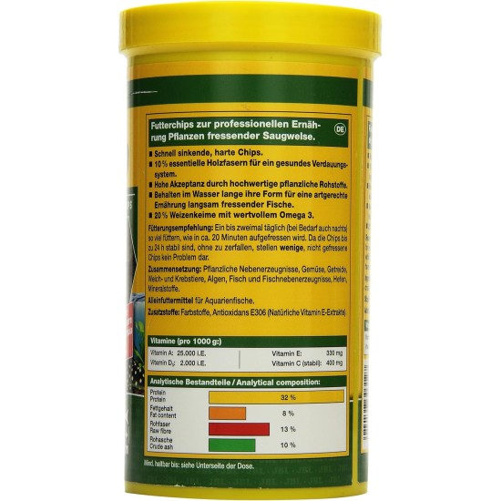 JBL Pronovo Pleco Wafer for Suction Catfish from 1-20 cm, Fish Food, Size M, 100 ml JBL Pronovo Pleco Wafer for Suction Catfish from 1-20 cm, Fish Food, Size M, 100 ml