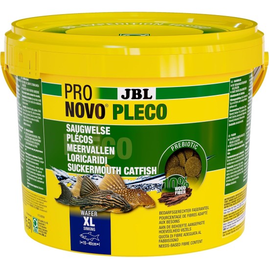 JBL Pronovo Pleco Wafer for Suction Catfish from 1-20 cm, Fish Food, Size M, 100 ml JBL Pronovo Pleco Wafer for Suction Catfish from 1-20 cm, Fish Food, Size M, 100 ml