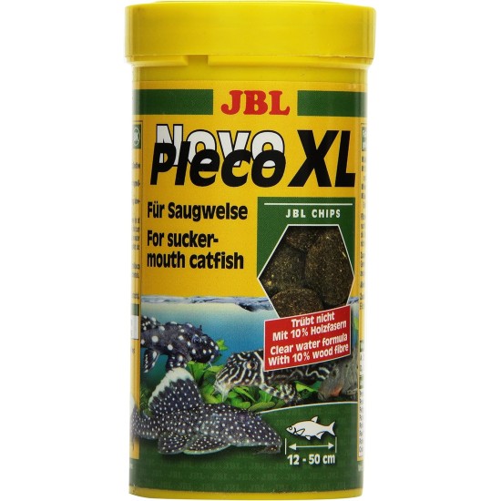 JBL Pronovo Pleco Wafer for Suction Catfish from 1-20 cm, Fish Food, Size M, 100 ml JBL Pronovo Pleco Wafer for Suction Catfish from 1-20 cm, Fish Food, Size M, 100 ml
