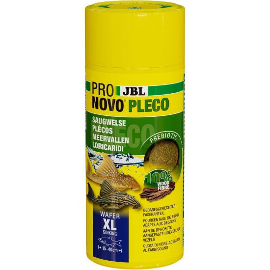 JBL Pronovo Pleco Wafer for Suction Catfish from 1-20 cm, Fish Food, Size M, 100 ml JBL Pronovo Pleco Wafer for Suction Catfish from 1-20 cm, Fish Food, Size M, 100 ml