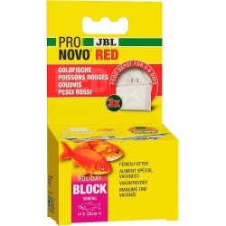 JBL Pronovo Red Holiday Food for Goldfish and Veil Tails, 3 Feeding Blocks