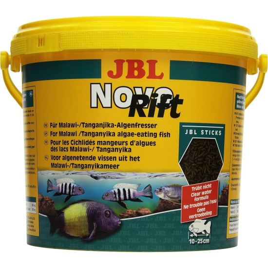 JBL Pronovo Tanganyika Grano, Main Food for All Cichlids from 8-20 cm, Click Dispenser, Fish Food Granules, Size M, 250 ml JBL Pronovo Tanganyika Grano, Main Food for All Cichlids from 8-20 cm, Click Dispenser, Fish Food Granules, Size M, 250 ml