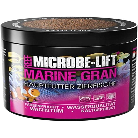 MICROBE-LIFT Marine Gran Complete Food for All Fish in Any Saltwater Aquarium, Pack of 1 (1 x 120 g)