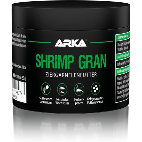 Microbe-Lift Shrimp Gran - 150 ml / 50 g - Premium Shrimp Food as a Complete Food, Cold Pressed, Promotes Growth and Colour Splendour of Shrimp in Freshwater Aquariums Microbe-Lift Shrimp Gran - 150 ml / 50 g - Premium Shrimp Food as a Complete Food, Cold Pressed, Promotes Growth and Colour Splendour of Shrimp in Freshwater Aquariums
