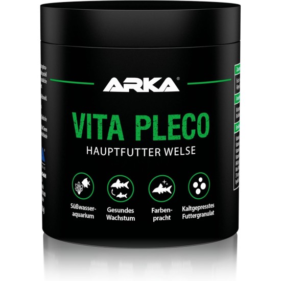 Microbe-Lift Vita Pleco Catfish Feed, Soft Granules for Catfish in Any Freshwater Aquarium, Cold Pressed Feed, Promotes Colour Splendour and Growth, Contents: 120 g Microbe-Lift Vita Pleco Catfish Feed, Soft Granules for Catfish in Any Freshwater Aquarium, Cold Pressed Feed, Promotes Colour Splendour and Growth, Contents: 120 g