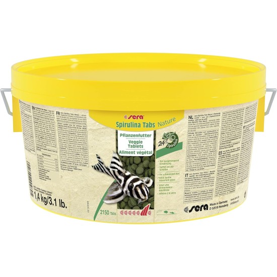 Sera Spirulina Tablets, 1.4kg / 2,150 tabs Sera Spirulina Tablets, 1.4kg / 2,150 tabs
