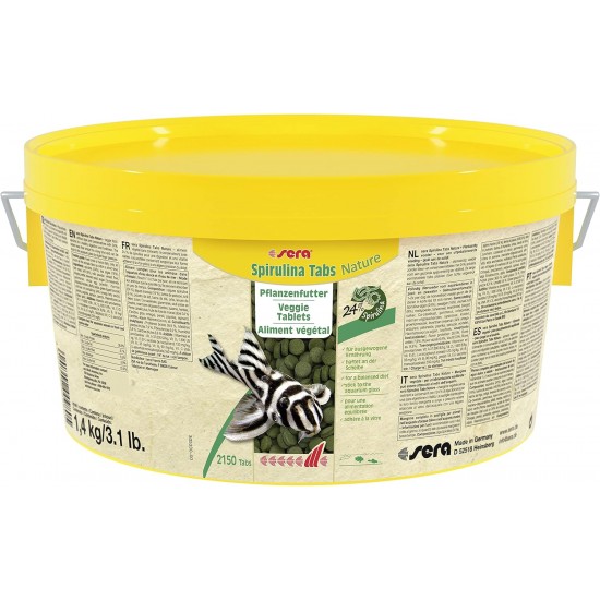 Sera Spirulina Tablets, 1.4kg / 2,150 tabs Sera Spirulina Tablets, 1.4kg / 2,150 tabs