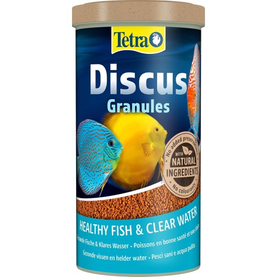 Tetra Discus Fish Food, Complete Food for Mid-Water and Bottom-Feeding Fish, 1 Litre Tetra Discus Fish Food, Complete Food for Mid-Water and Bottom-Feeding Fish, 1 Litre