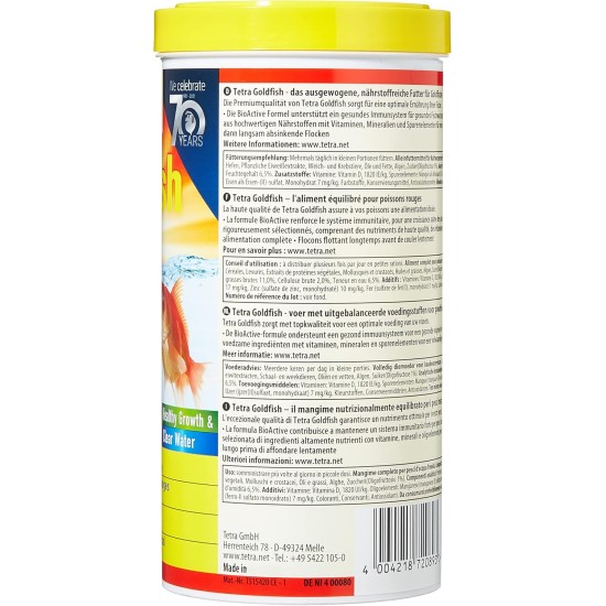 Tetra Goldfish Flakes, 1 litre Tetra Goldfish Flakes, 1 litre