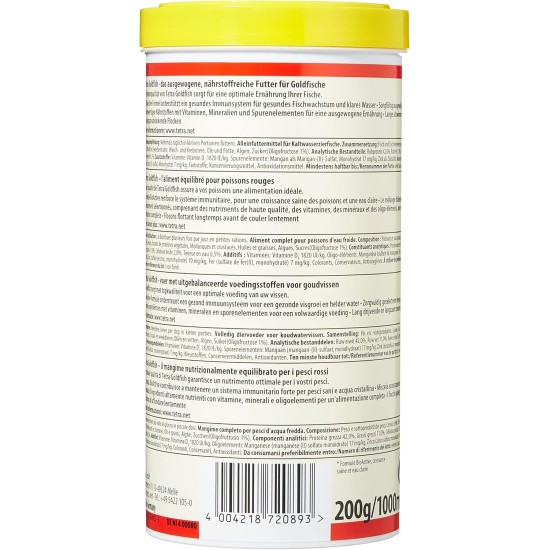 Tetra Goldfish Flakes, 1 litre Tetra Goldfish Flakes, 1 litre