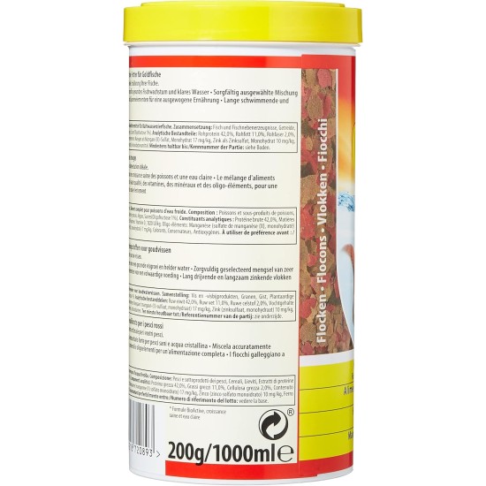 Tetra Goldfish Flakes, 1 litre Tetra Goldfish Flakes, 1 litre