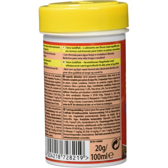 Tetra Goldfish escamas - 100 ML Tetra Goldfish escamas - 100 ML