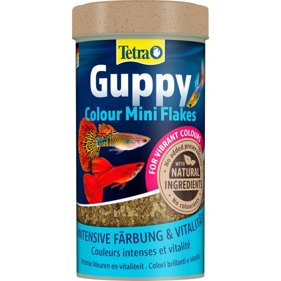 Tetra Guppy Mini Flakes, Balanced Nutritious Flakes for Guppies, Various Varieties Tetra Guppy Mini Flakes, Balanced Nutritious Flakes for Guppies, Various Varieties