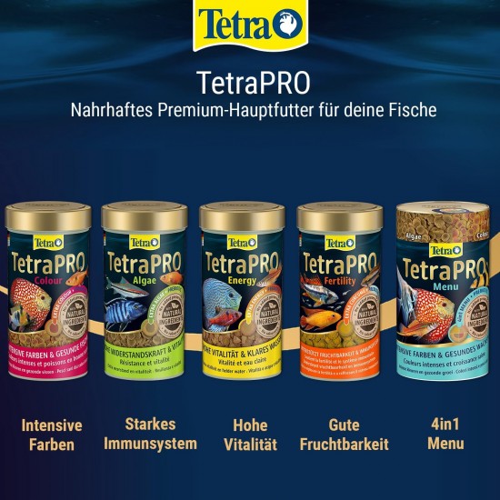 Tetra Pro Fertility Multi-Crisps - Premium Fischfutter mit Kurkuma zur Unterstützung des Zuchterfolgs, 500 ml Dose Tetra Pro Fertility Multi-Crisps - Premium Fischfutter mit Kurkuma zur Unterstützung des Zuchterfolgs, 500 ml Dose