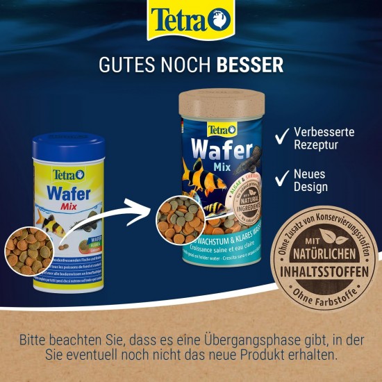 Tetra wafer Mix – Fish Food for All Ground Fish (for Example Catfish) and Crabs, for Healthy Growth and a Better Resistance, Various Sizes, 250 ml, 250 ml Tetra wafer Mix – Fish Food for All Ground Fish (for Example Catfish) and Crabs, for Healthy Growth and a Better Resistance, Various Sizes, 250 ml, 250 ml