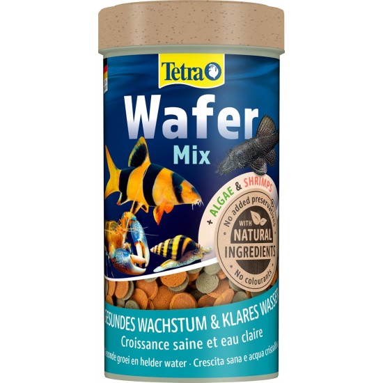 Tetra wafer Mix – Fish Food for All Ground Fish (for Example Catfish) and Crabs, for Healthy Growth and a Better Resistance, Various Sizes, 250 ml, 250 ml Tetra wafer Mix – Fish Food for All Ground Fish (for Example Catfish) and Crabs, for Healthy Growth and a Better Resistance, Various Sizes, 250 ml, 250 ml