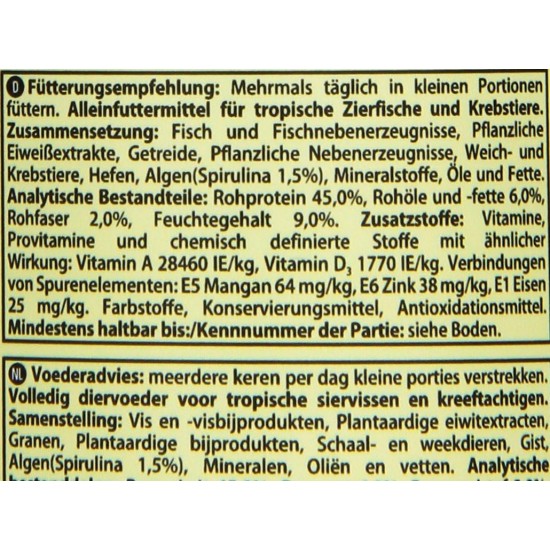 Tetra wafer Mix – Fish Food for All Ground Fish (for Example Catfish) and Crabs, for Healthy Growth and a Better Resistance, Various Sizes, 250 ml, 250 ml Tetra wafer Mix – Fish Food for All Ground Fish (for Example Catfish) and Crabs, for Healthy Growth and a Better Resistance, Various Sizes, 250 ml, 250 ml