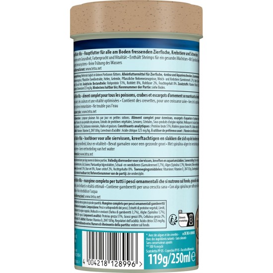 Tetra wafer Mix – Fish Food for All Ground Fish (for Example Catfish) and Crabs, for Healthy Growth and a Better Resistance, Various Sizes, 250 ml, 250 ml Tetra wafer Mix – Fish Food for All Ground Fish (for Example Catfish) and Crabs, for Healthy Growth and a Better Resistance, Various Sizes, 250 ml, 250 ml