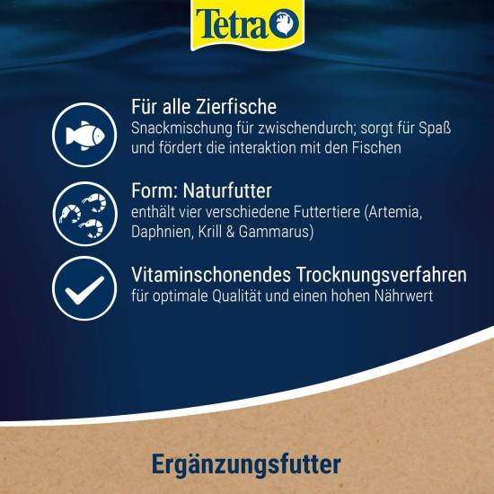 TetraDelica Natural Food for Ornamental Fish, Krill, Daphnia, Water Fleas, Brine Shrimps, Bloodworms, Red Mosquito Larvae,. Various Varieties and Sizes, Single, mix TetraDelica Natural Food for Ornamental Fish, Krill, Daphnia, Water Fleas, Brine Shrimps, Bloodworms, Red Mosquito Larvae,. Various Varieties and Sizes, Single, mix